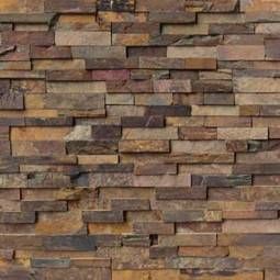 California gold stacked stone panels