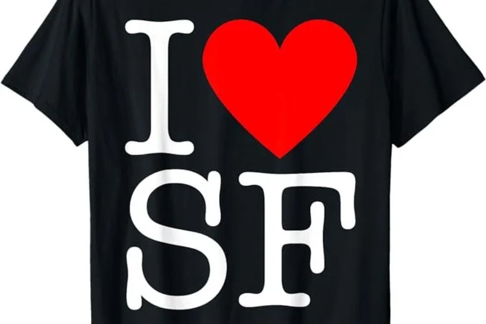 I heart SF black t-shirt 