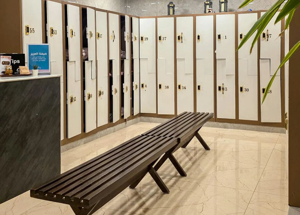 Fitness center locker room cleaning and gym shower facility sanitization services.