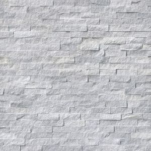 Cosmic gray stacked stone panels