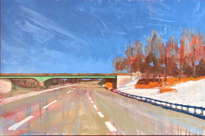 Passenger Princess, 2026, Acrylic on Canvas, 36x24 inches