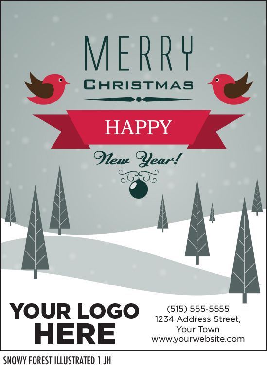 Snowy forest illustrated 1 jh