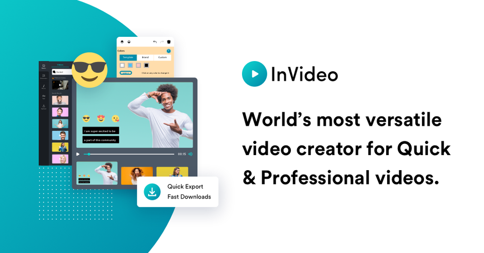 Invideo   online video editor   make professional videos logo