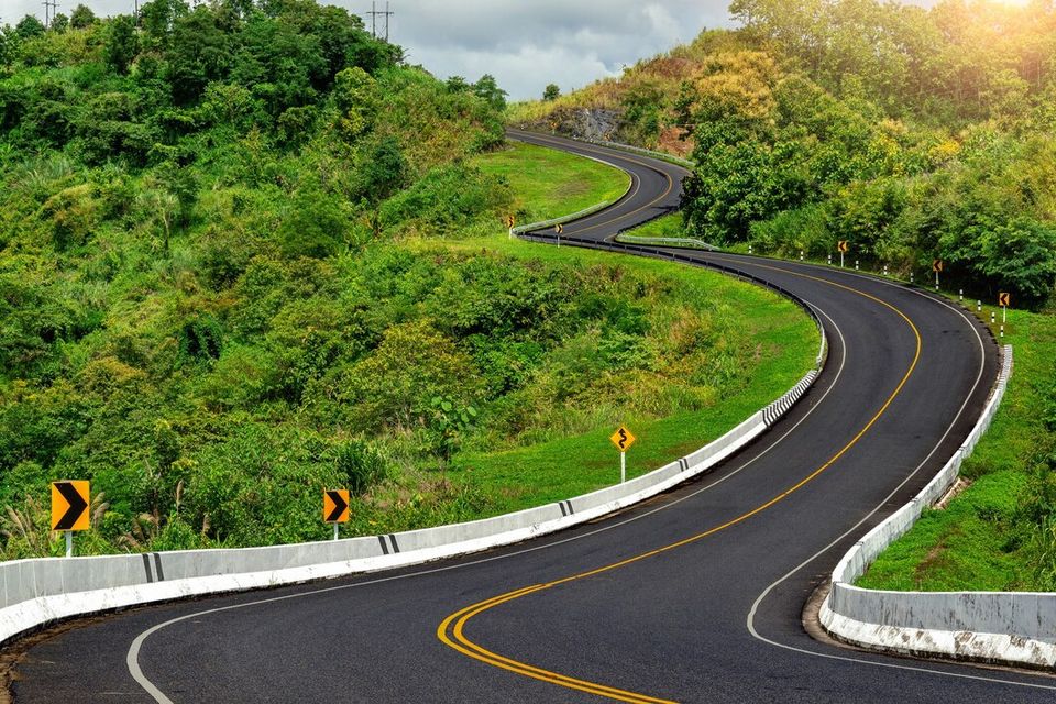 Road no 3 top mountains with green jungle nan province thailand 335224 1081