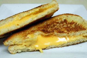 Grilled cheese closeup