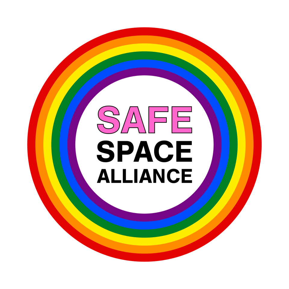 Safe space alliance logo website badge transparent background