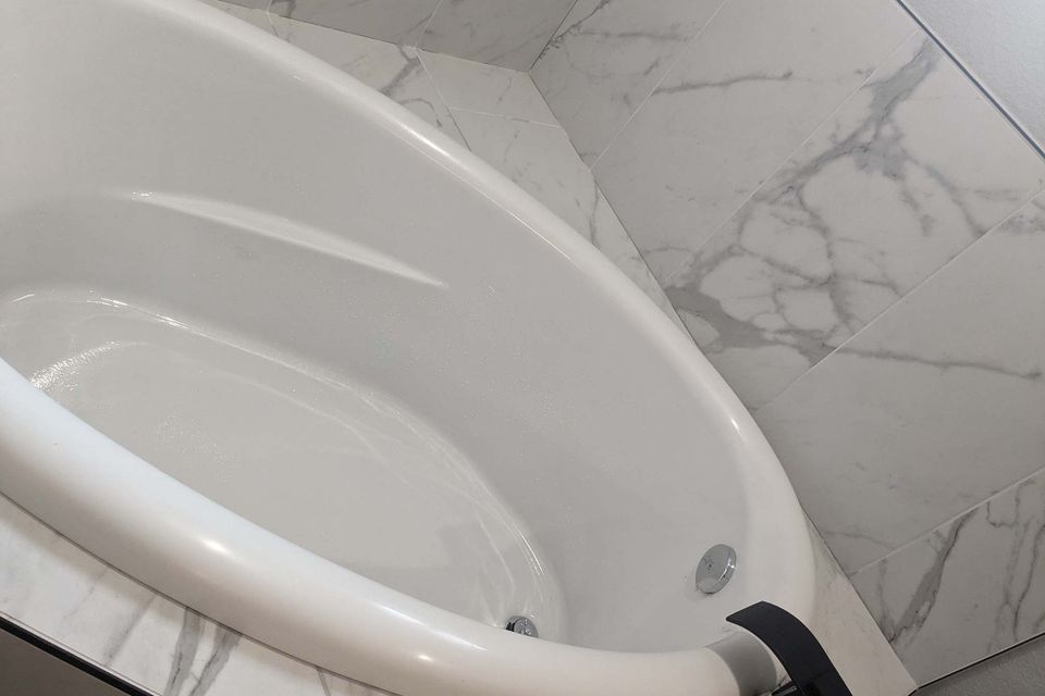 Garden tub after