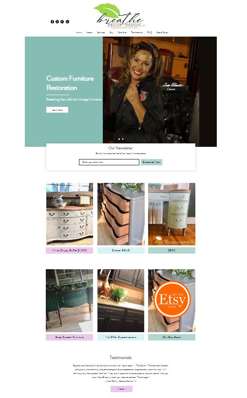 Breathe decor website