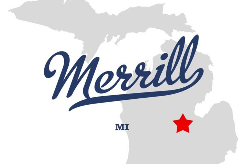 Map of merrill mi