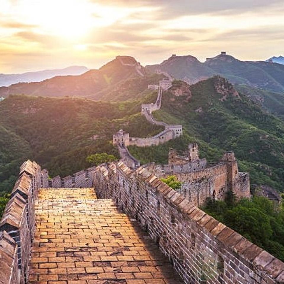 Sunset wall of china