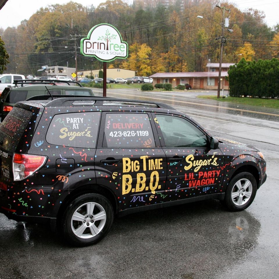 Sugars party wagon wrap