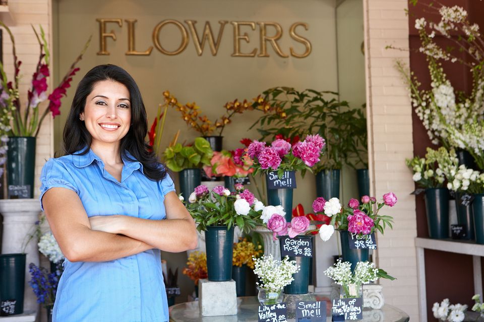 Bigstock women standing outside florist 23668181