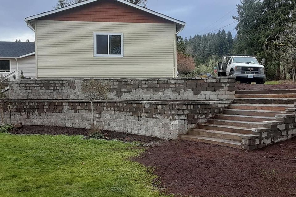 Retaining stairs