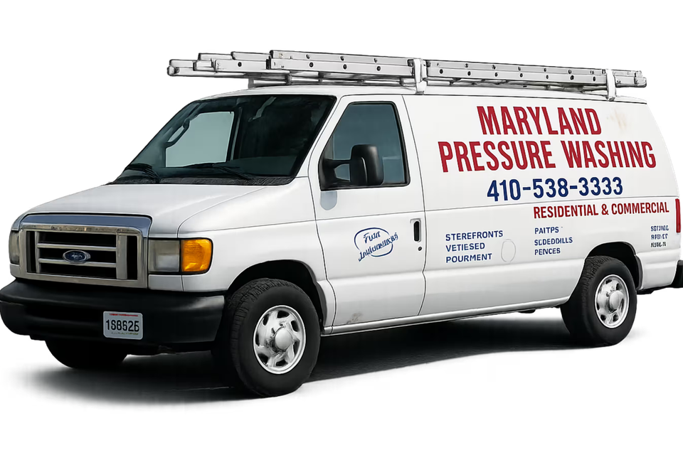 Maryland Pressure Washing Van