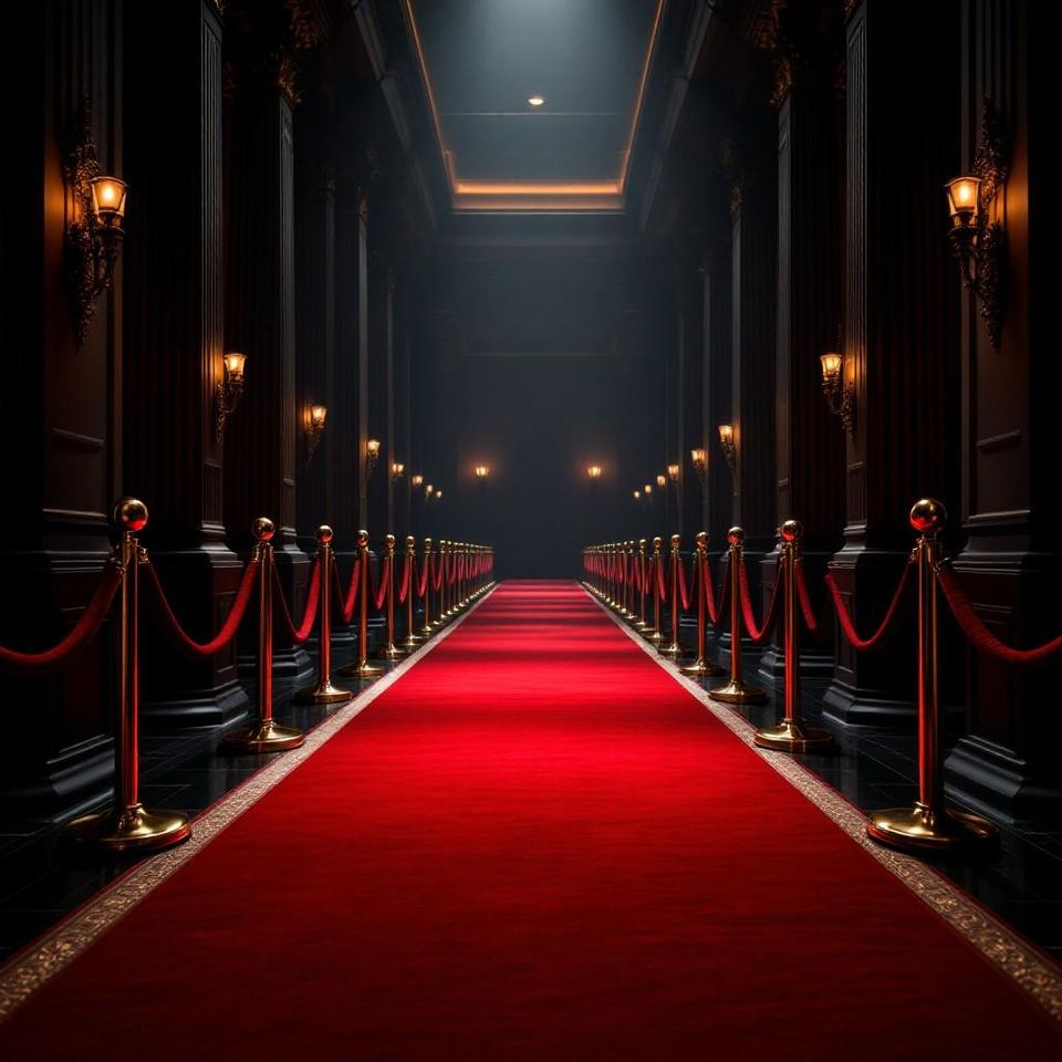Stockcake elegant red corridor 1754676433