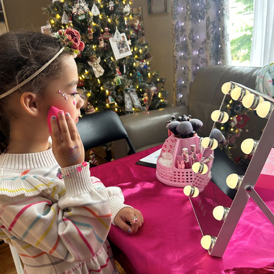 Girls makeover party