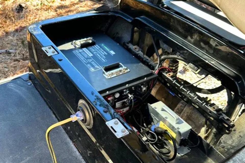 High-performance lithium golf cart battery installation in Kenner, LA
