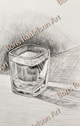 Pencil. Shot Glass