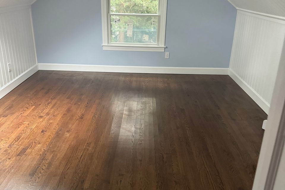 A wooden floor installation, done by Taurus Contracting Inc. of Suffolk County , NY