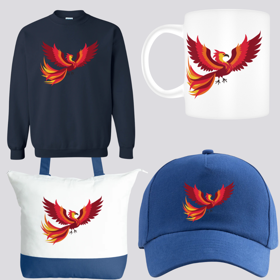 Phoenix sets tote bags  mugs  caps   sweatshirts   9