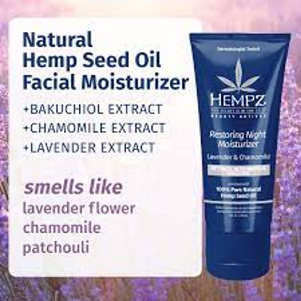 Restoring night serum hempz