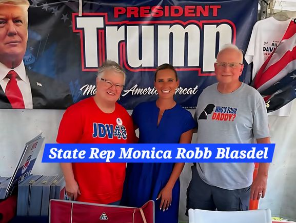 Beverly rine with representative monica robb blasdel