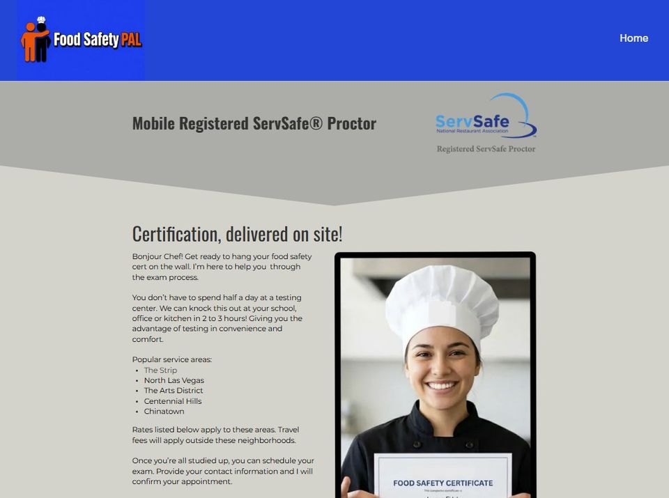 Vegas Valley Web Design | Food Safety PAL