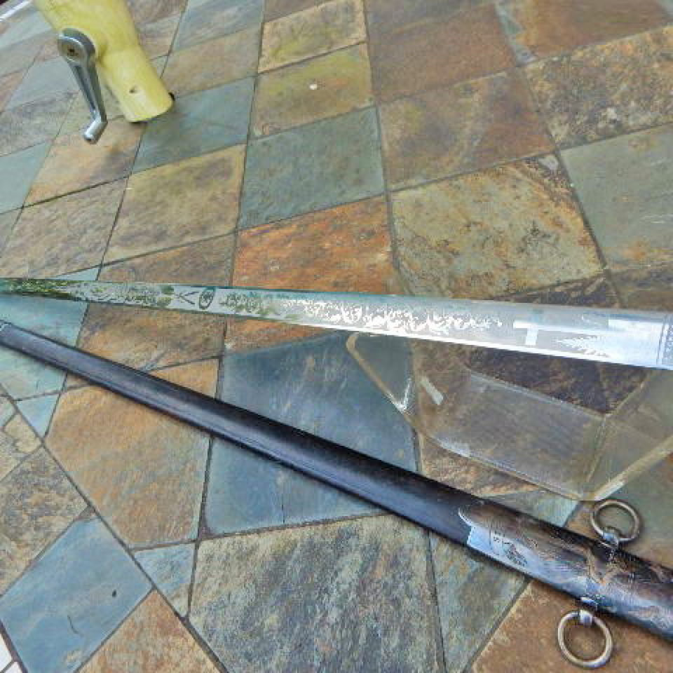 C.roby  early masonic knights sword  silvered  1860s files220170911 10386 12souij