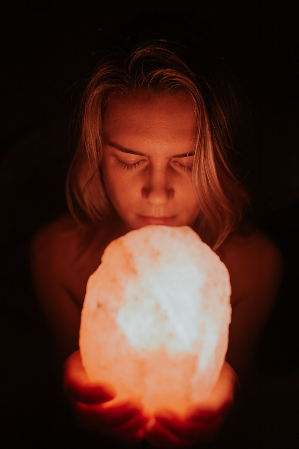 pink salt crystal