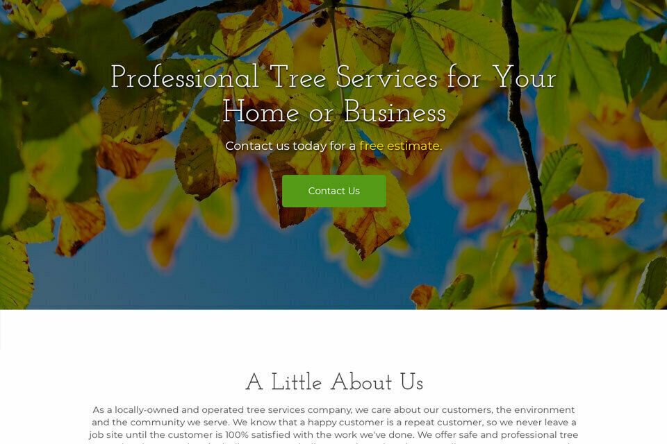Tree services website template 960x960