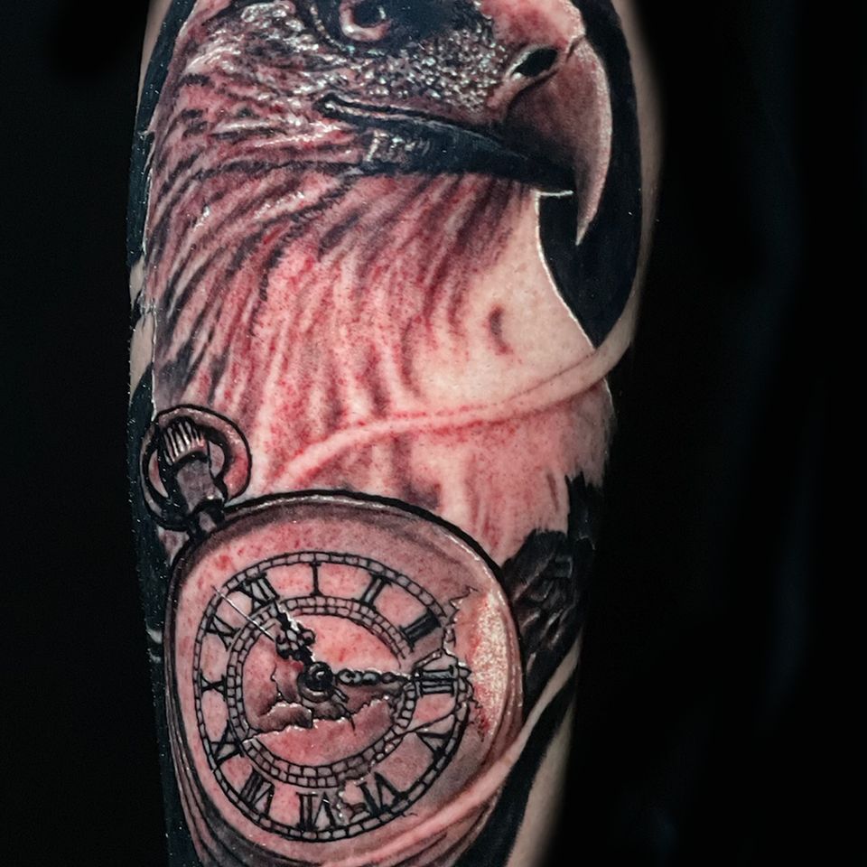 Joey eagle and pocket watch