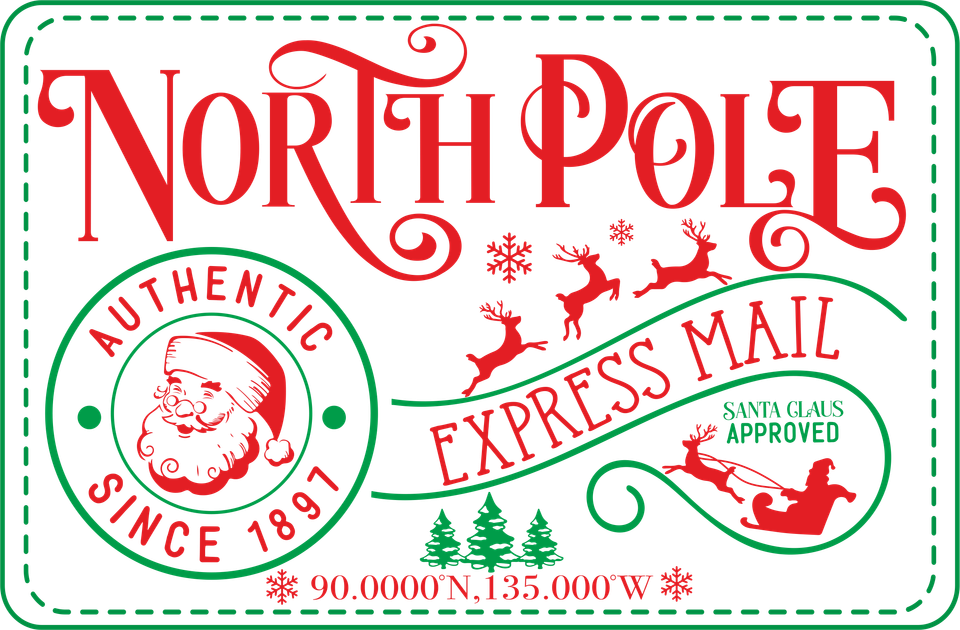 Seasons   christmas north pole express mail