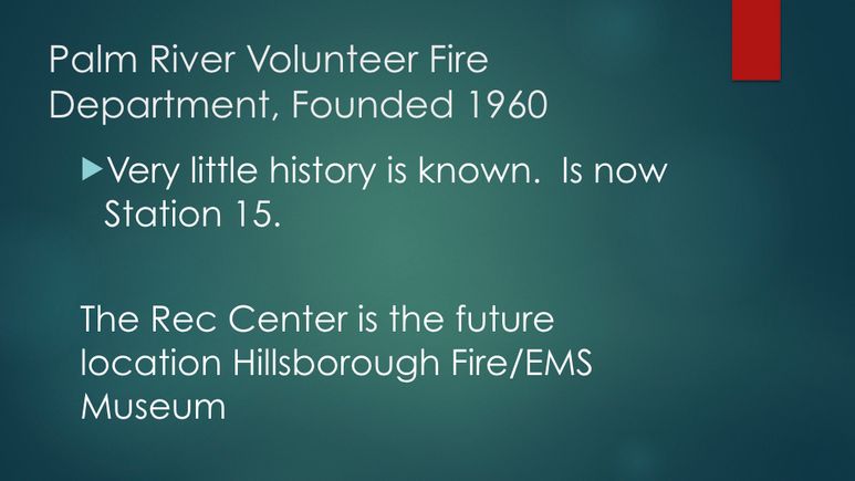 The history of hillsborough county fire rescue 2019.015