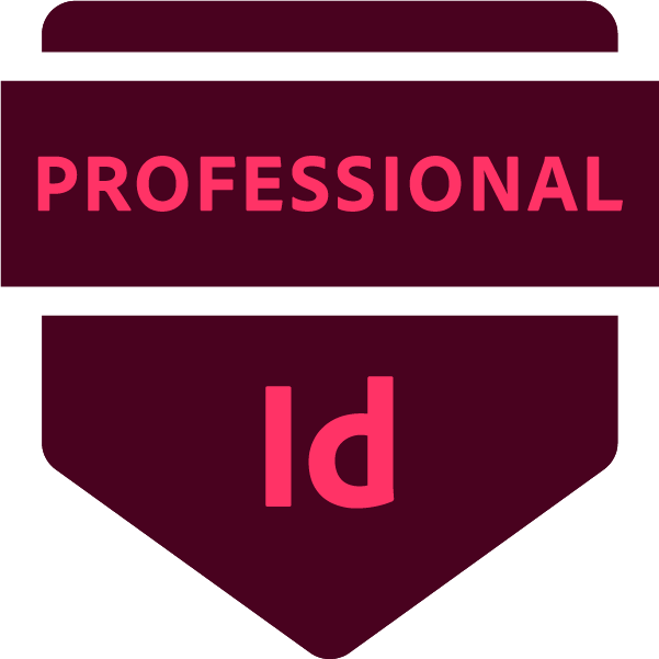 Adobe certified professional adobe indesign digital badge