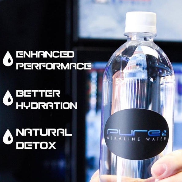 Water bottles pure alkaline water