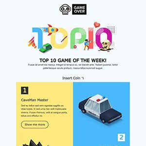 Email layouts template 5 example