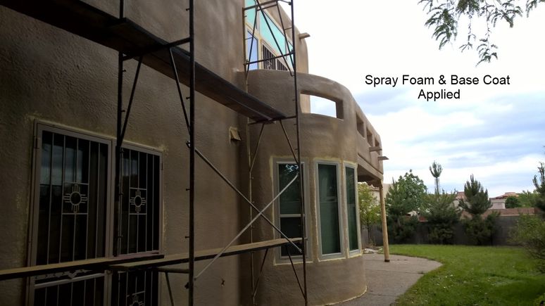 12spray foam   basecoat applied