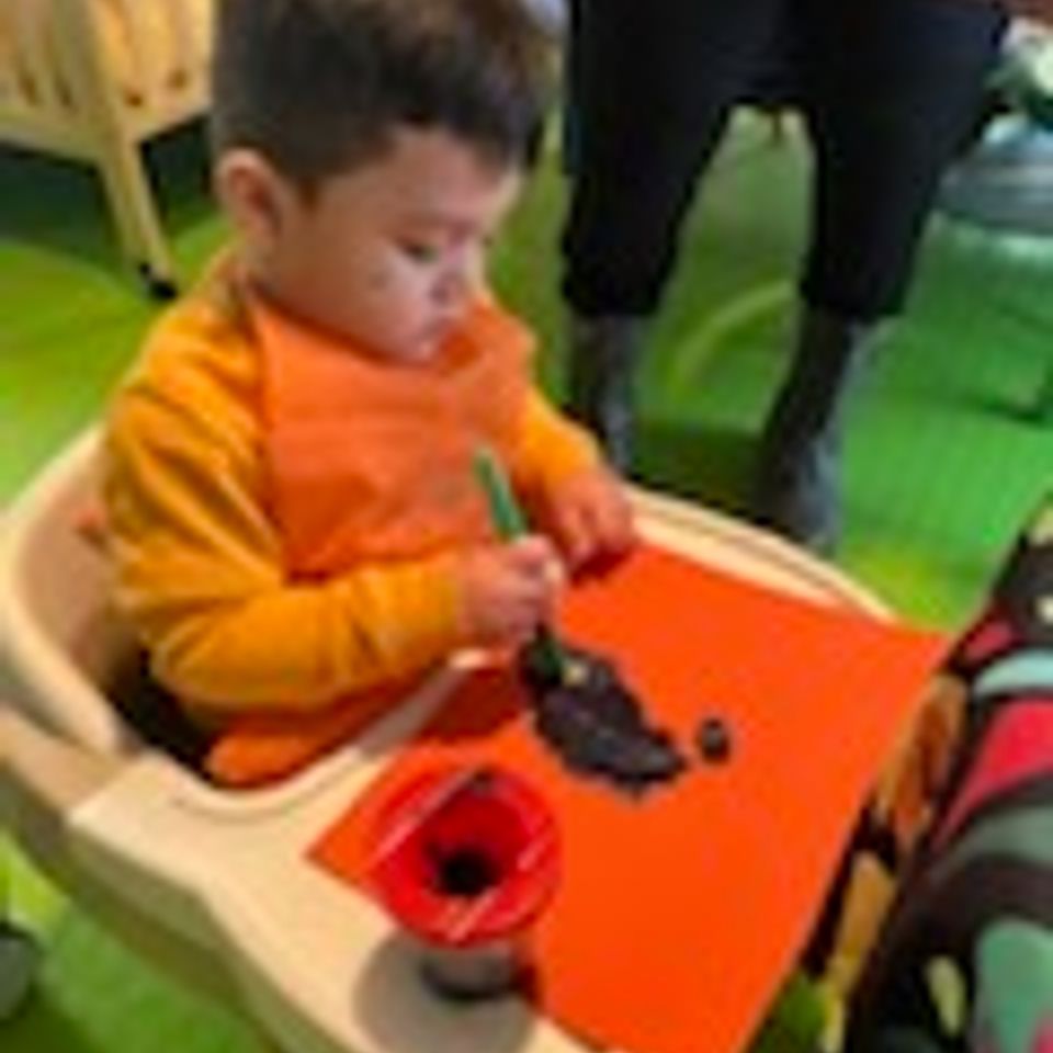 Baby boy at art brendas family daycare