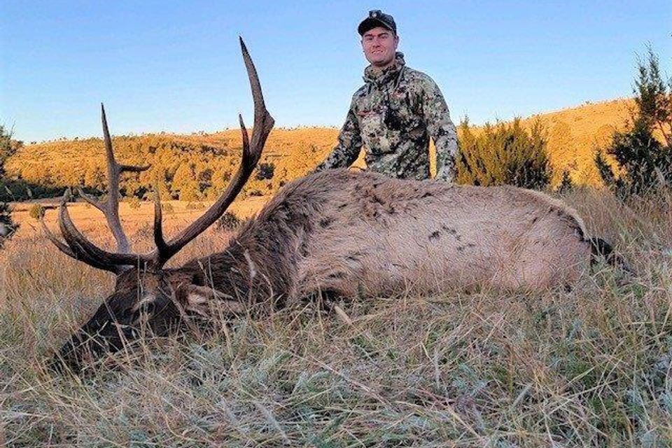 Kevin mcnamara and his 1st bull with a muzzleloader 2021