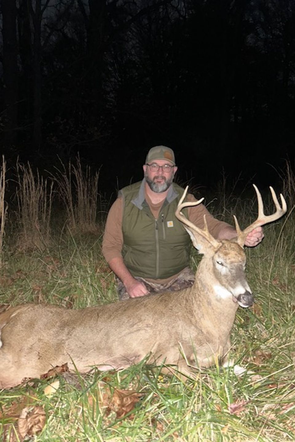 Eight-point buck arrowed on the morning of November 14, 2025 by Will Hartman of East Earl, PA.