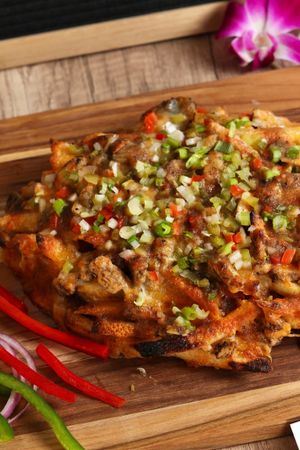 Loaded jerk fries