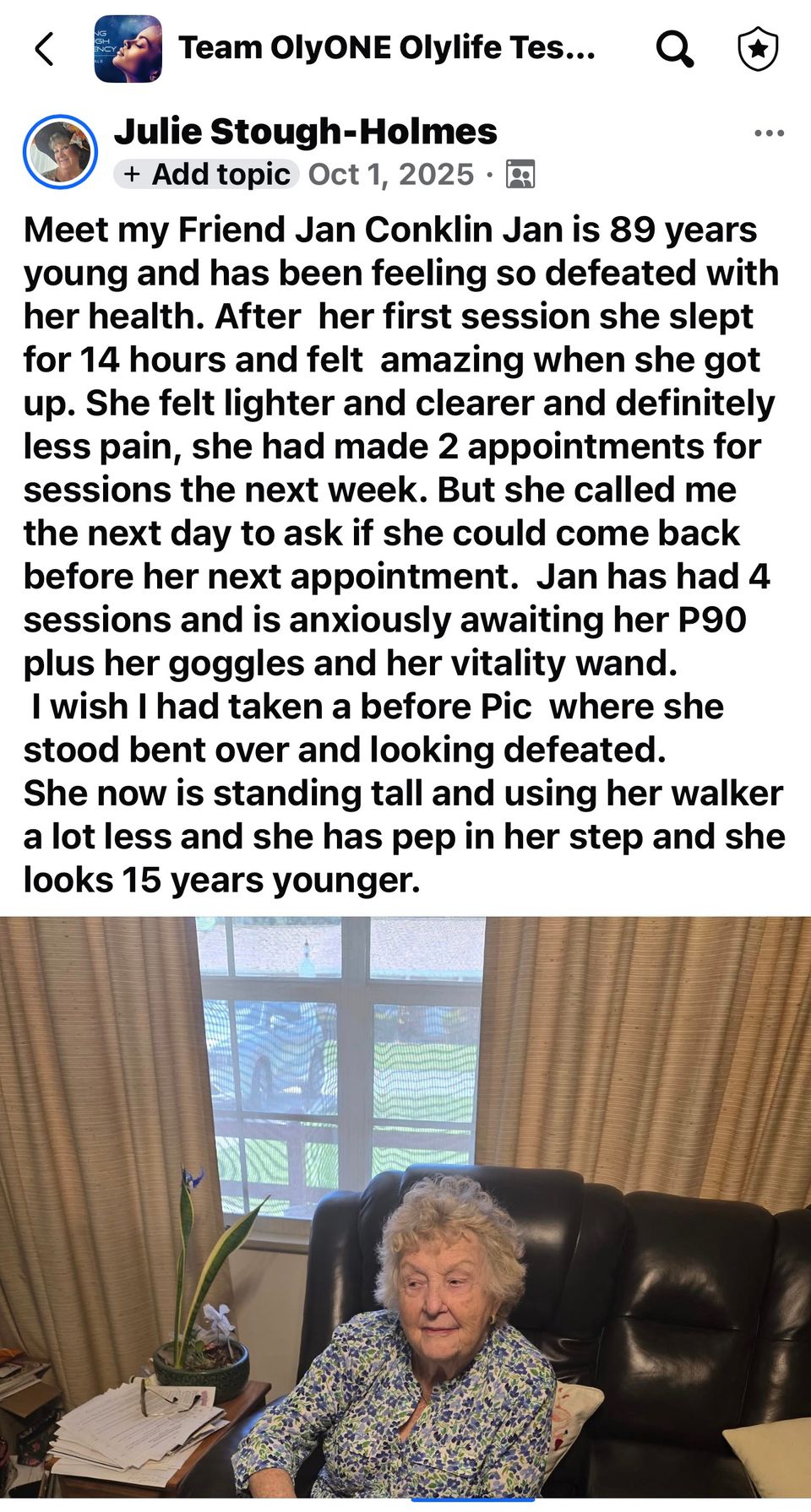 Jan fb 89 years young