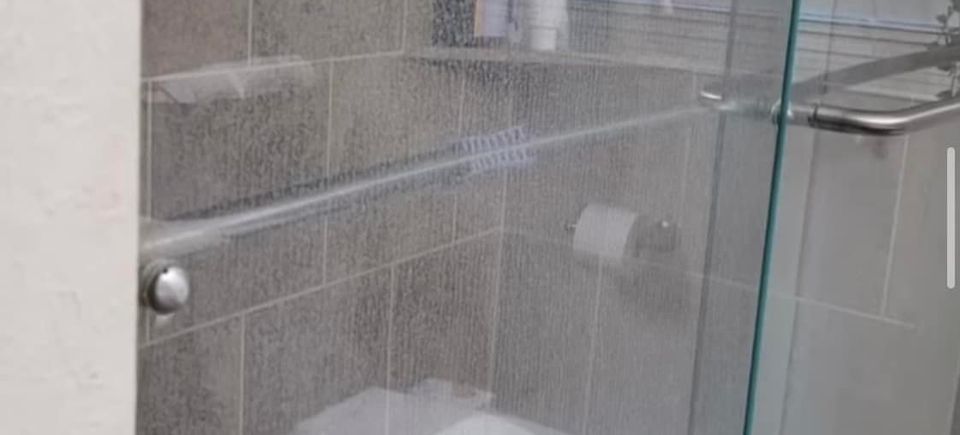 Glass shower door 2   dirty