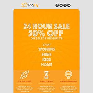 Email layouts template 16 example