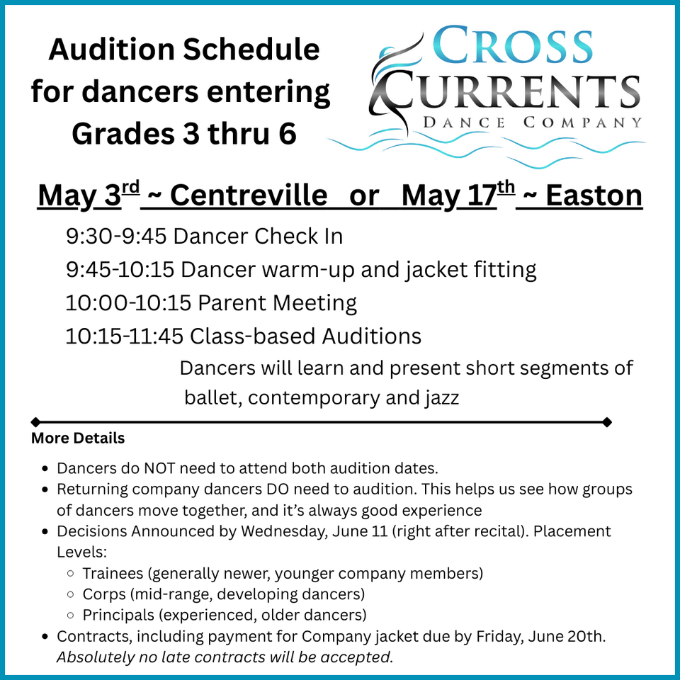 Auditions info