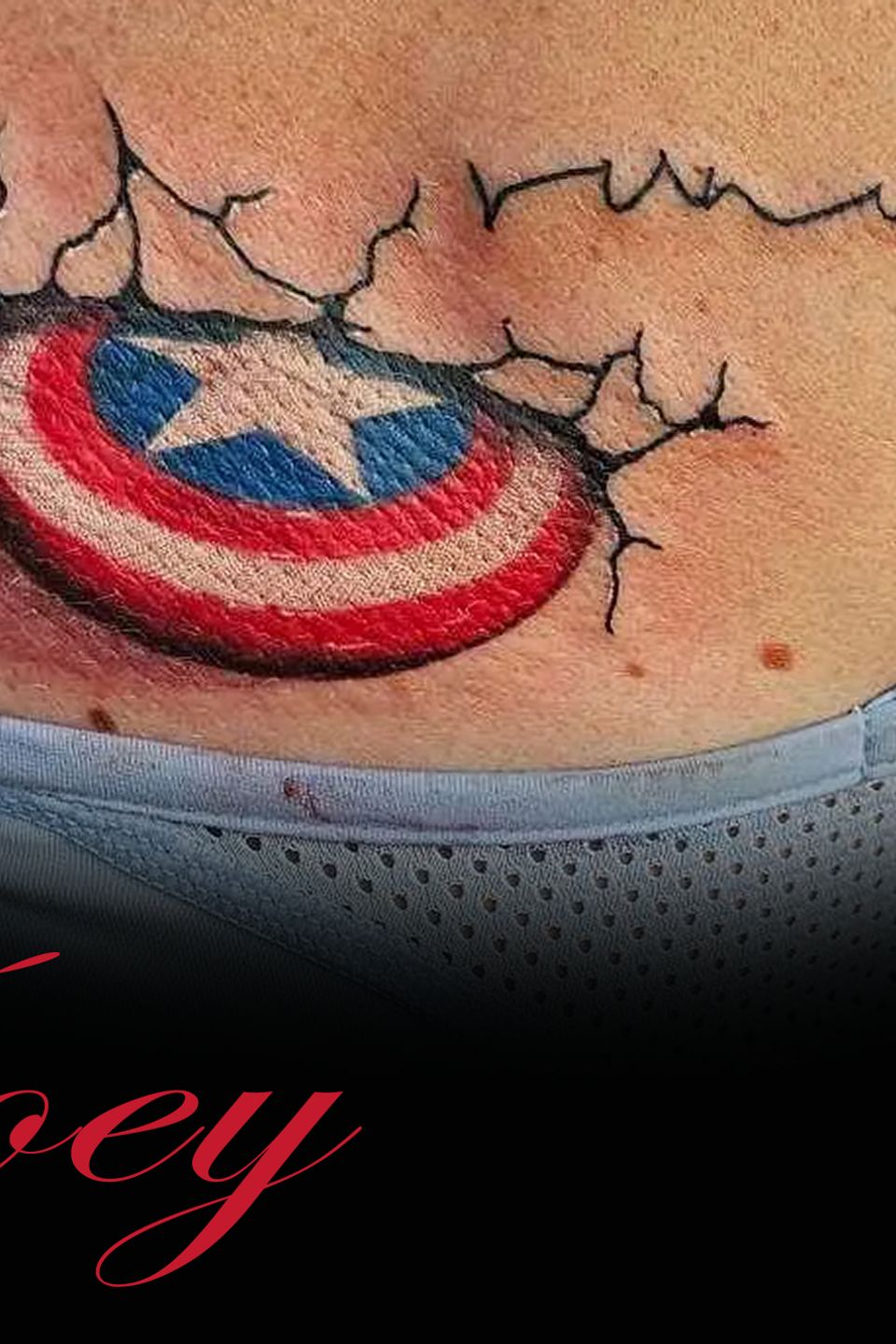 Joey captain america shield