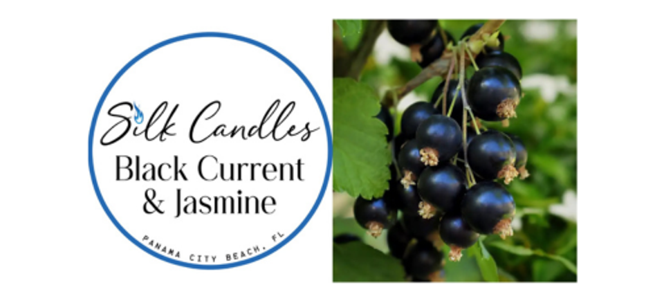 Silk candles black current