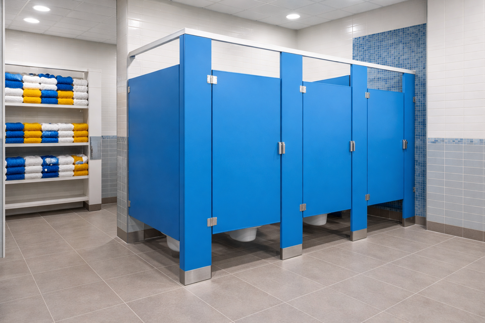 Plastic Partition Installation