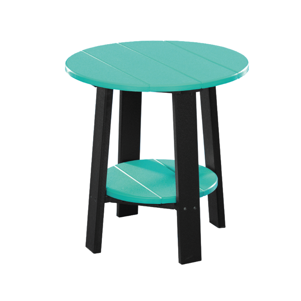 Hlf end table aruba blue