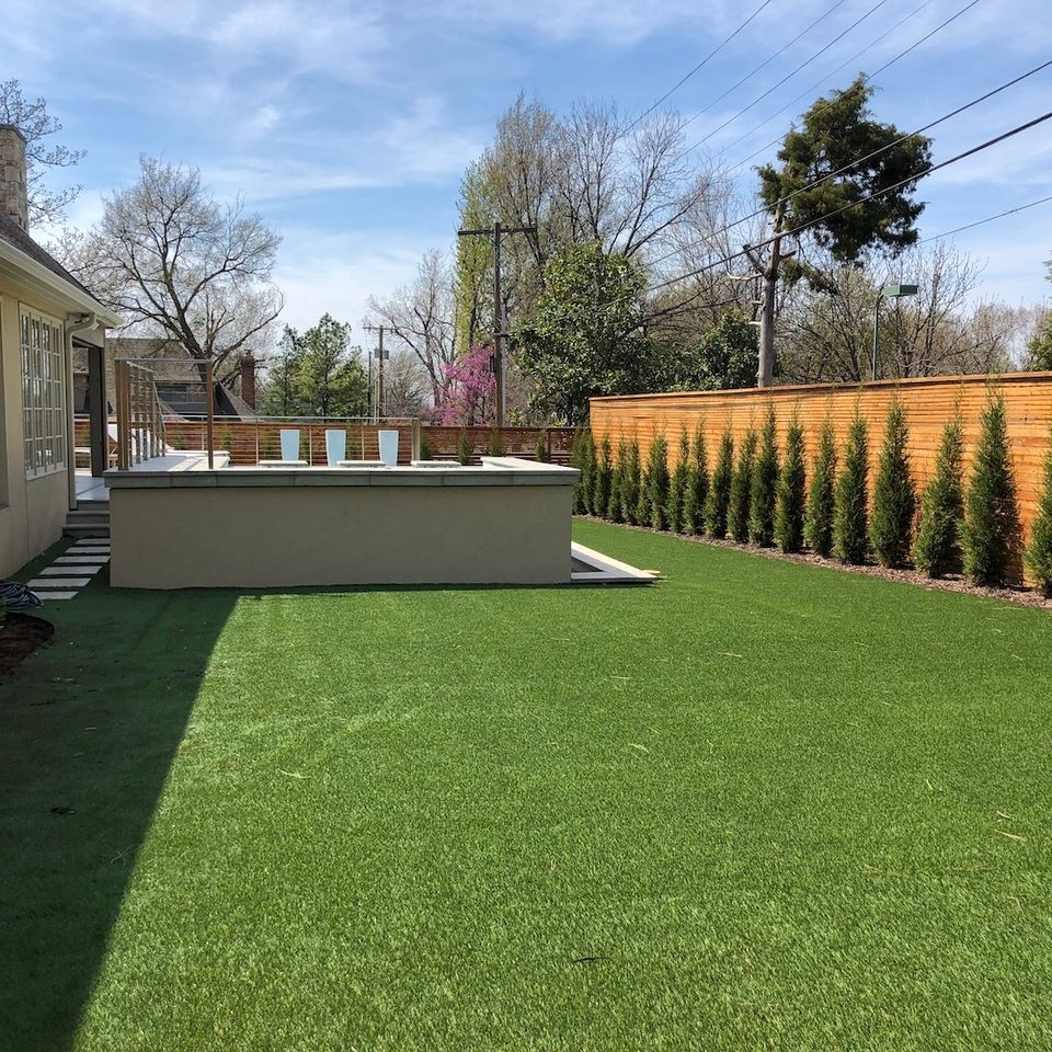 3d solutions general contractors   tulsa oklahoma   custom backyard entertaining space with swimming pool raised hot tub artificial turf 1